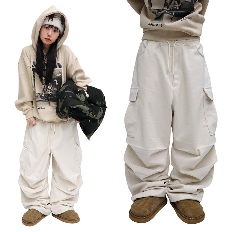HundoP(ハンドピー)の「Wide Wool Pleated Cargo Pants(Pants)」