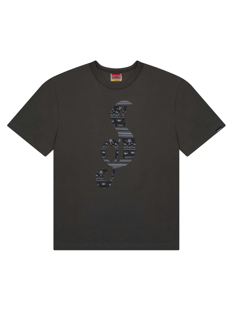 safarispot（サファリスポット）の「S CLEF BANDANA TEE (CHARCOAL)（Tops）」