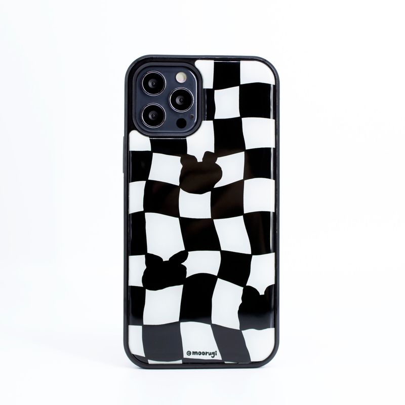moorugi(モールジ)の「CheckerBoard BLACK Epoxy Case(Hats)」