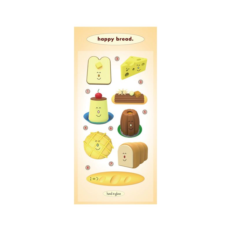 hand in glove（ハンドイングローブ）の「happy bread sticker（Smartphone Accessories）」