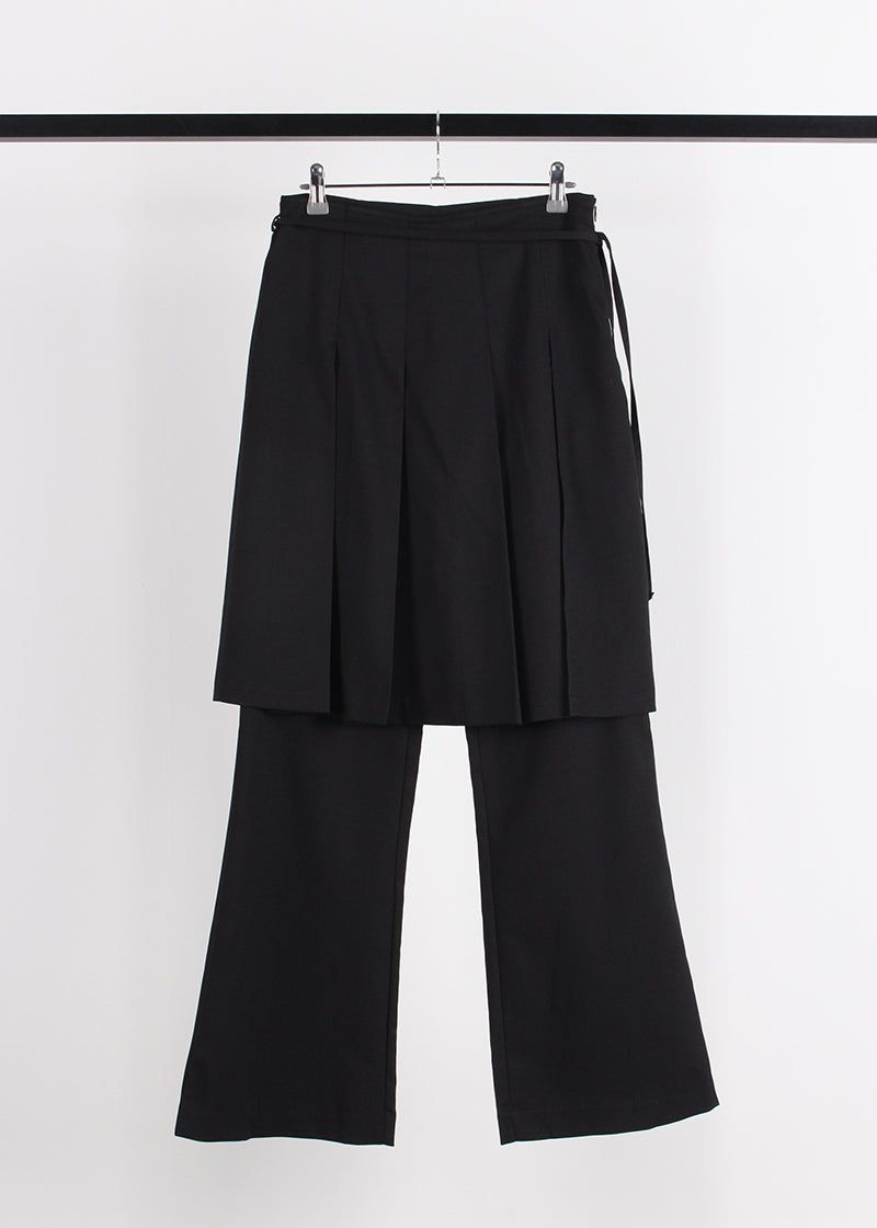 LAYERED SKIRT SLACKS