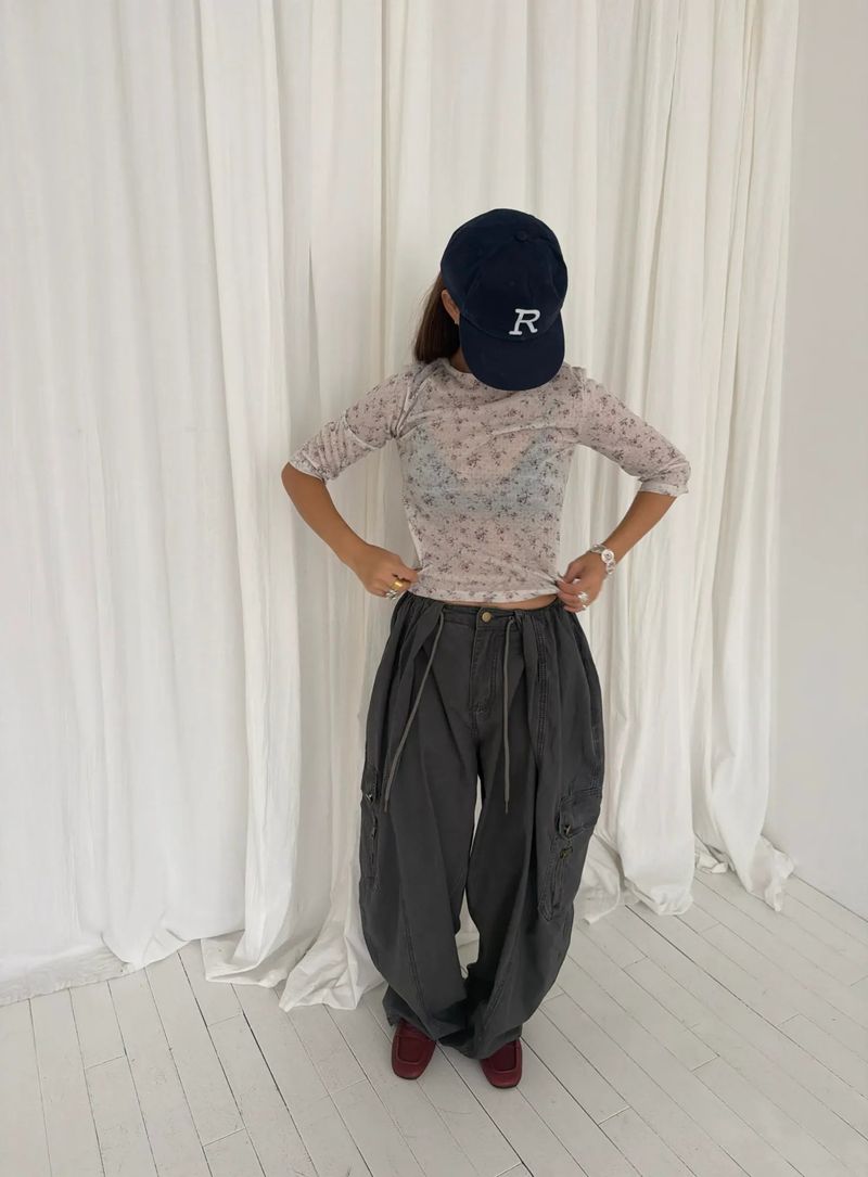 Flower 3/4 sleeve T(2c)
