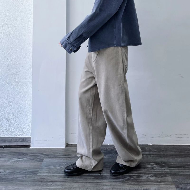 Washed Balloon Wide Trousers