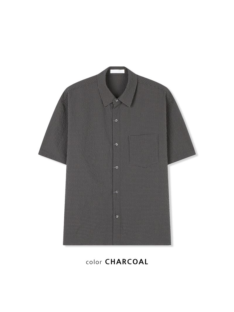 Mars Seersucker Half Shirt