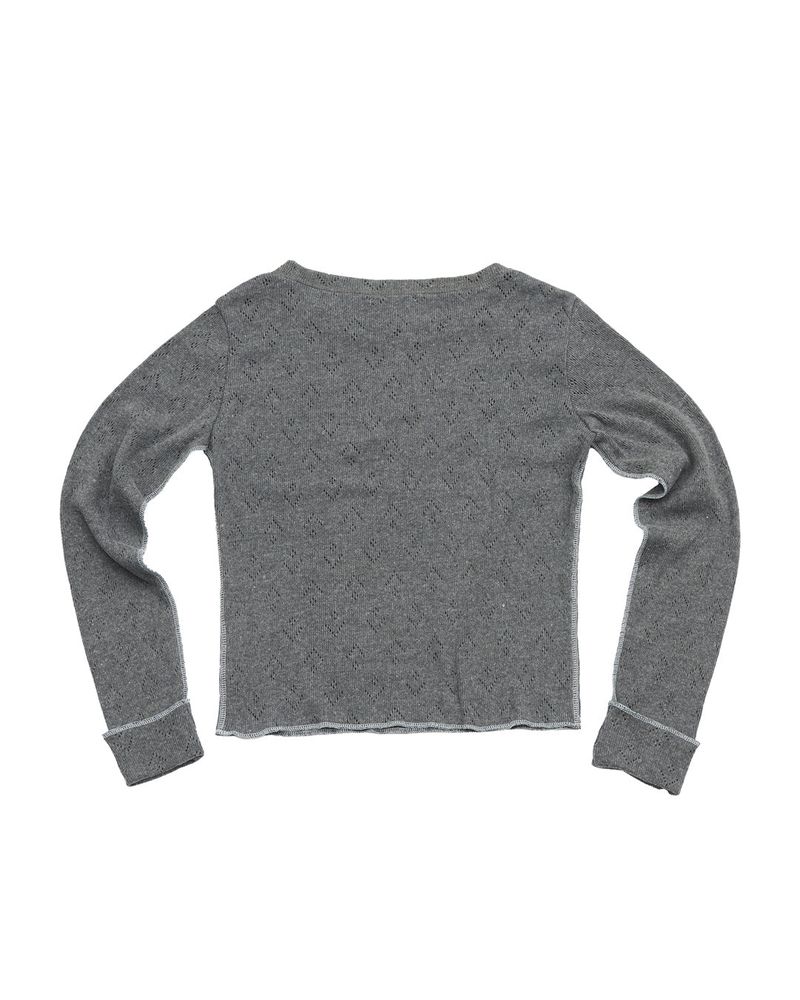 Punching Knit (GREY) WOMENS