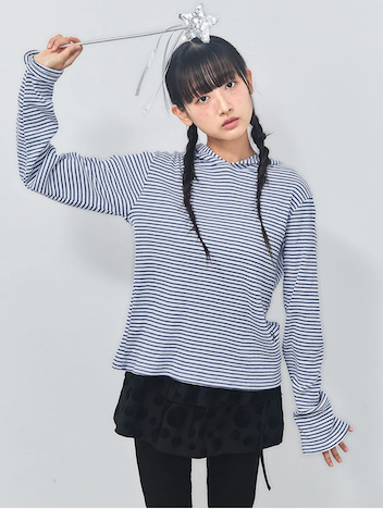 STAR STRIPE HOODIE - BLUE