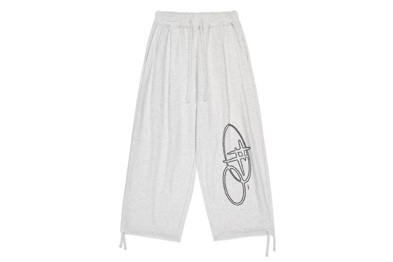 SHINING SPANGLE LOGO PANTS