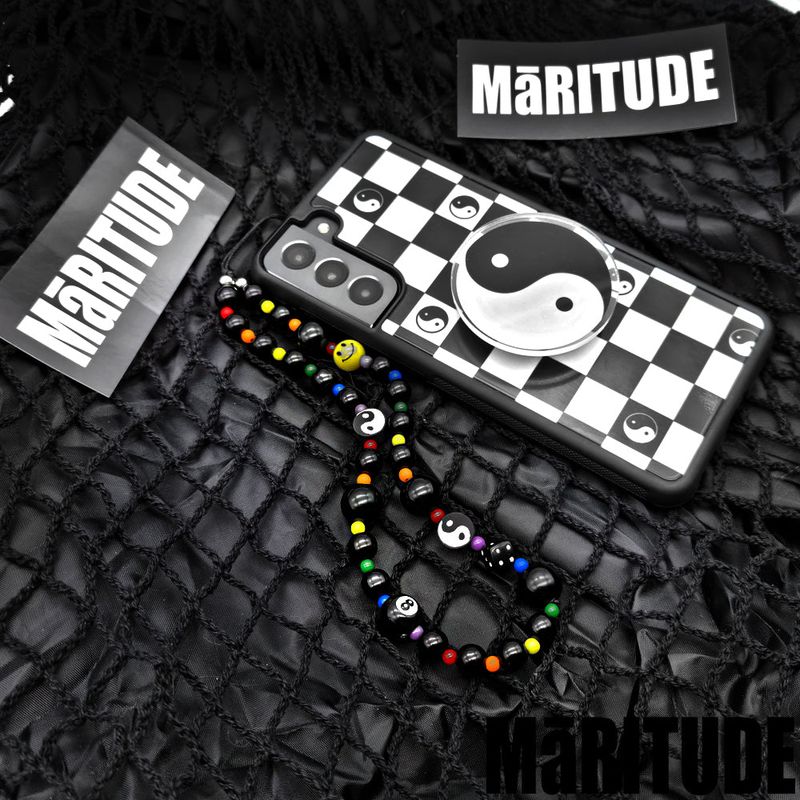 YINGYANG SMILE PHONE STRAP