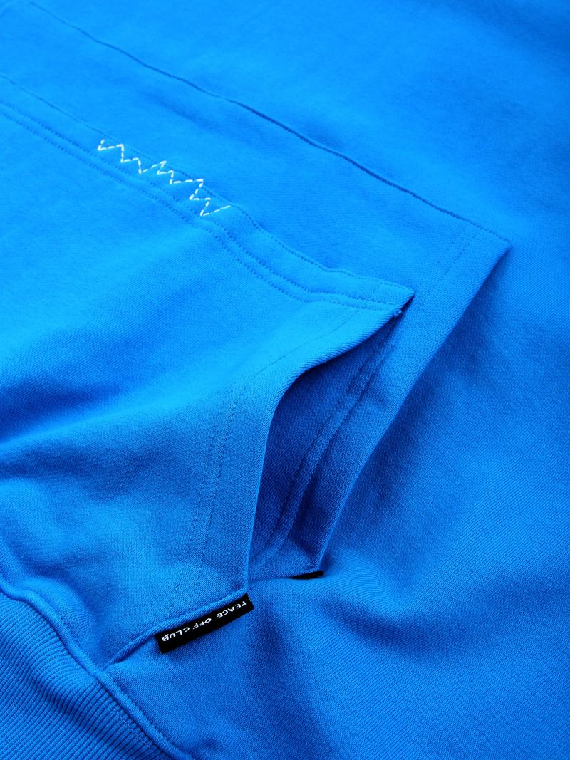 Double_Pocket Hooded Sweatshirt S.BLUE
