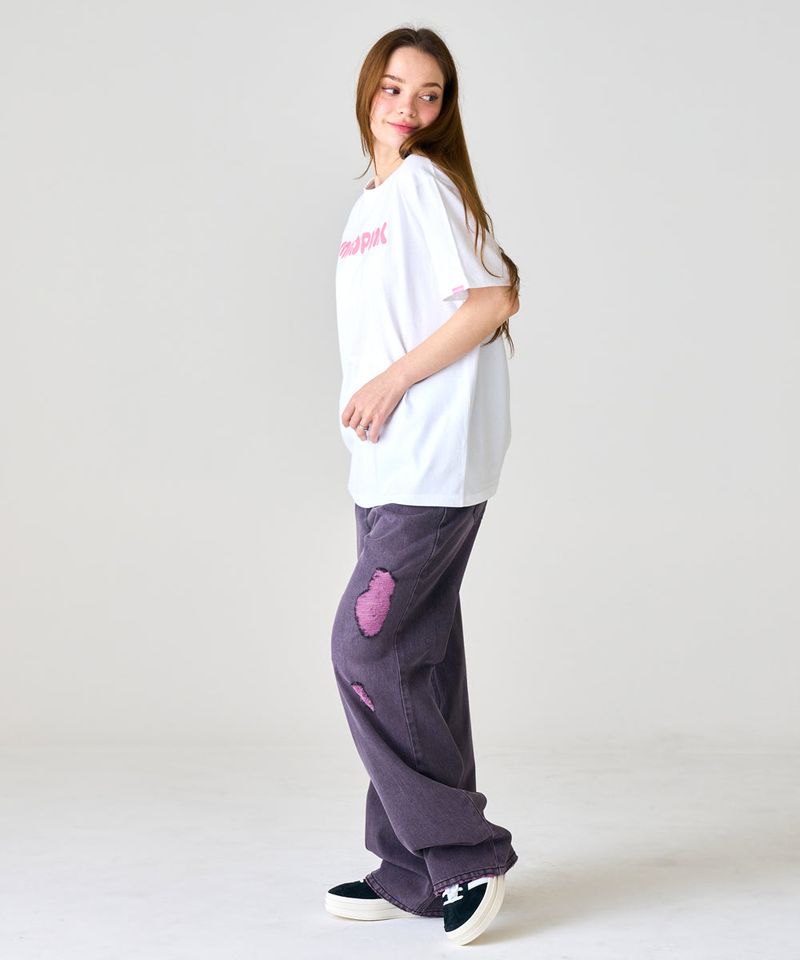 MP TWO TONE DAMAGE DENIM PANTS