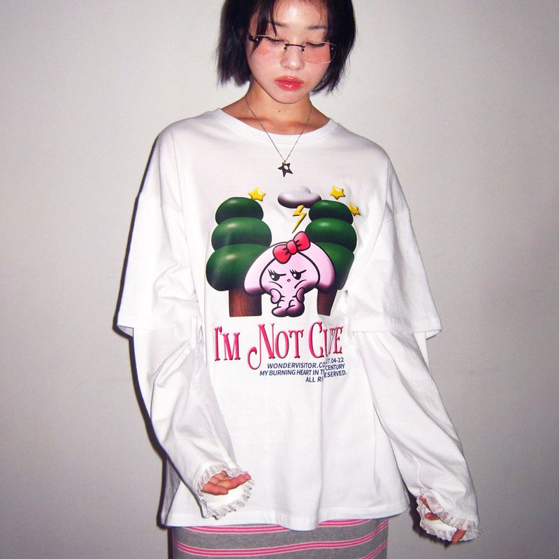 PPINTO Layered frill LS-T  [2 color]