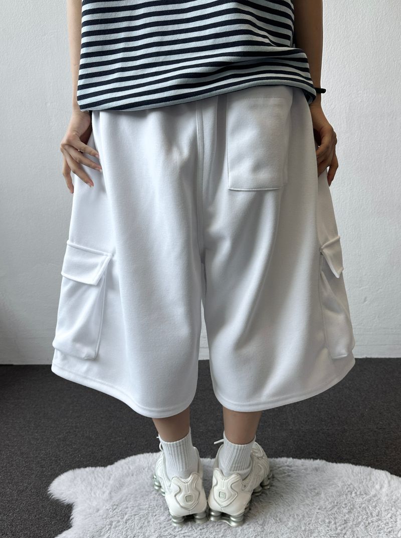 Diverse Multi Cargo Balloon Bermuda Shorts 4color