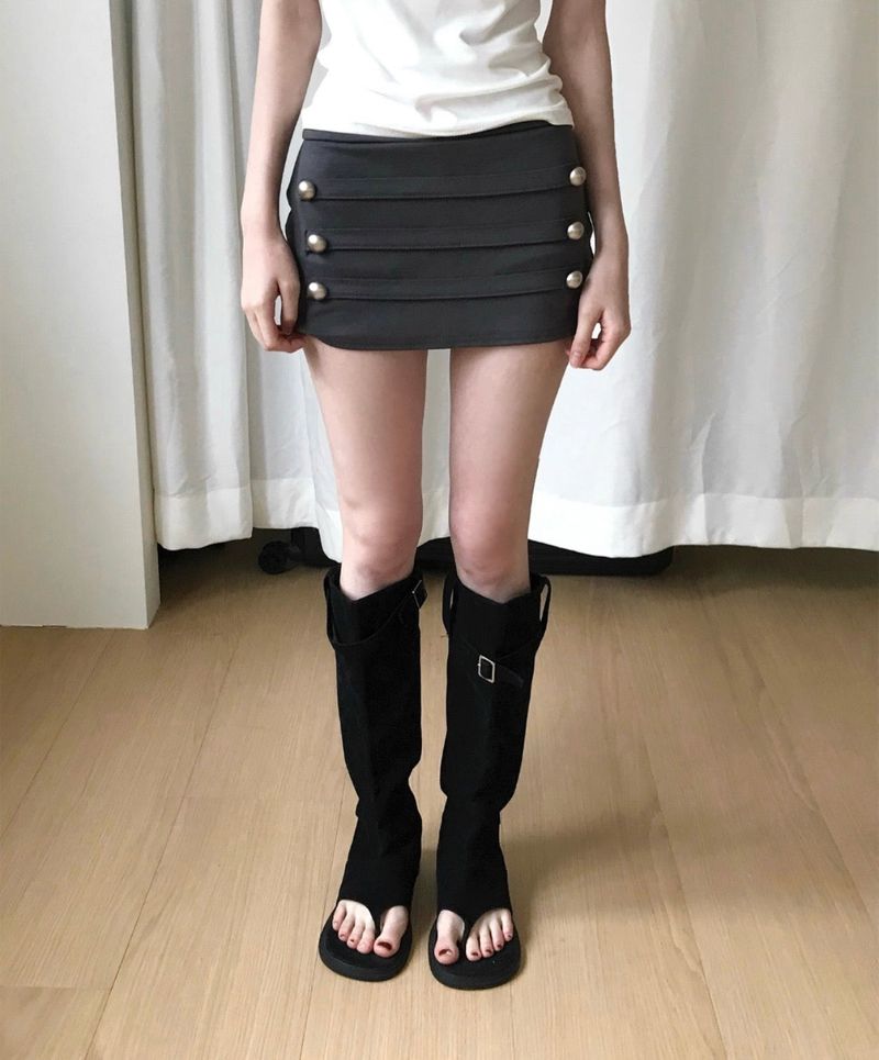cloudemotion（クラウドエモーション）の「[ trend pick ] アミスレオンボタンロー pt / sk（スカート）」