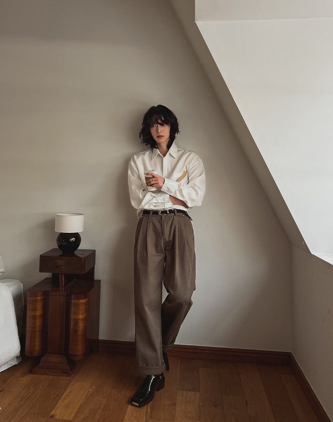Koby two-tuck chino pants
