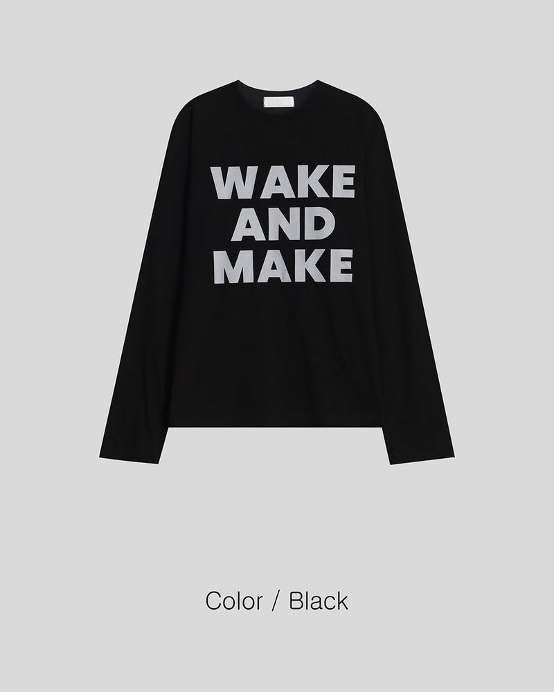 Text Regular Fit Long Sleeve