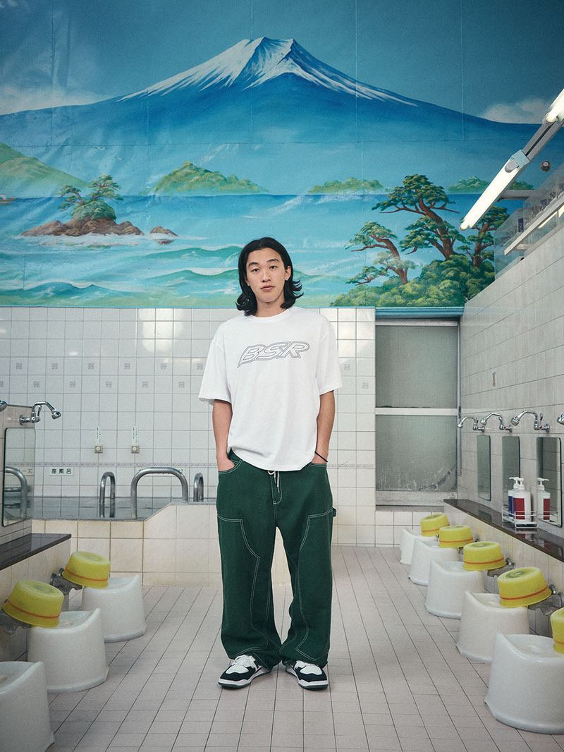 WORK WIDEFIT OXFORD PANTS GREEN