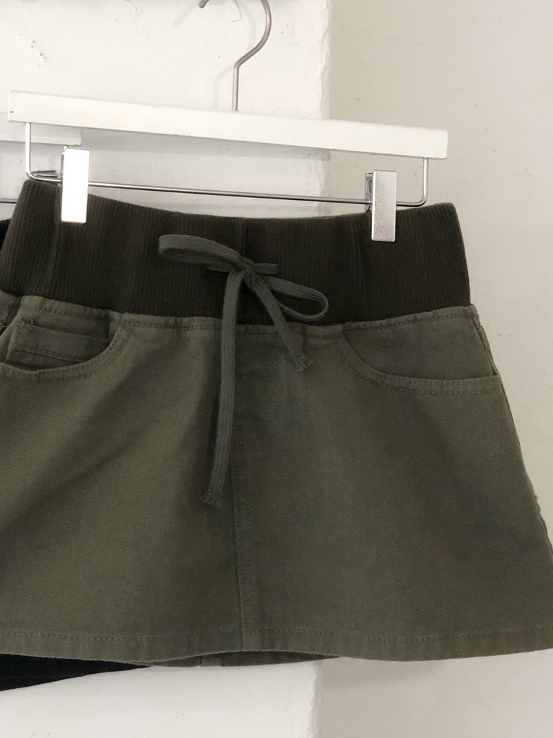 Cotton banding skirt