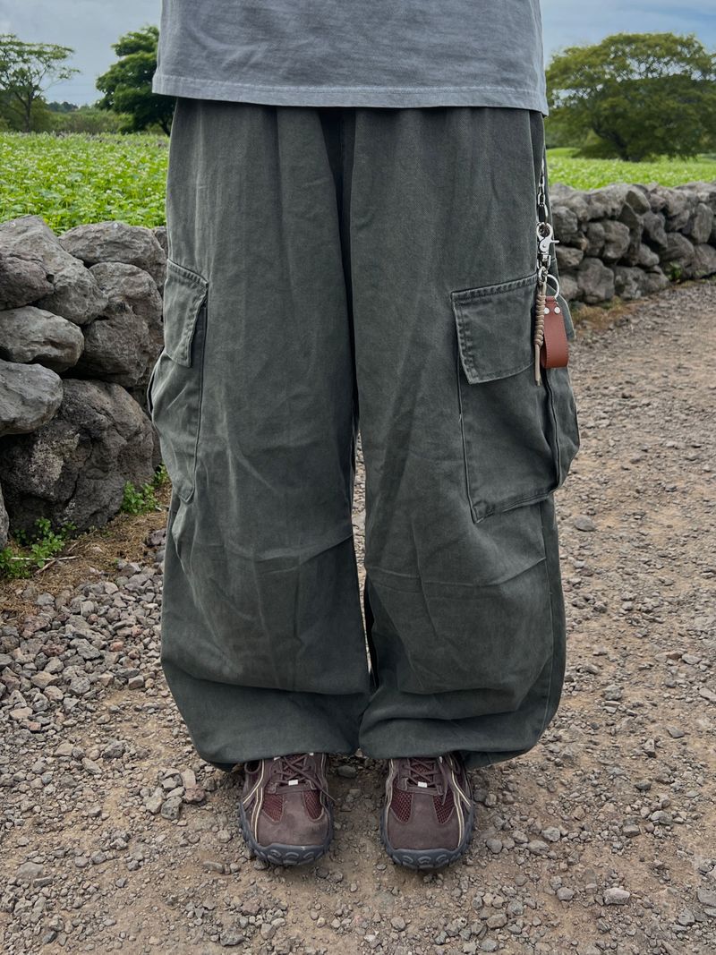 Cold-Washed Cargo Pants (6 Colors)