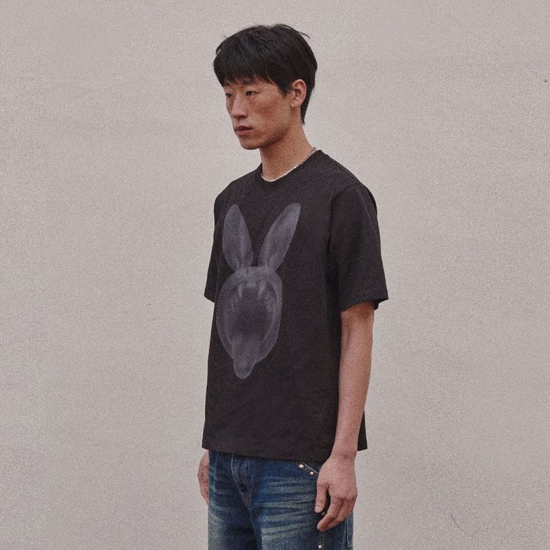 SINGING RABBIT T-SHIRT_BLACK
