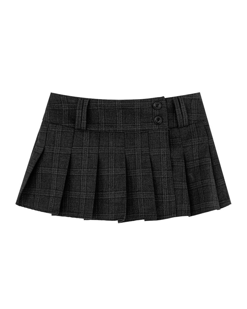 ブリジャートンディープチェックプリーツSK