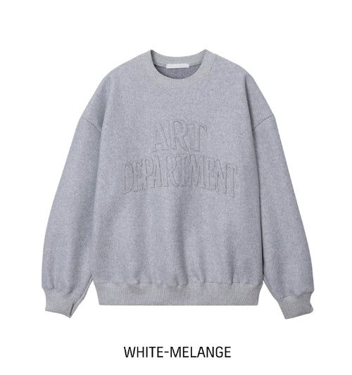 Art wool patch sweatshirt