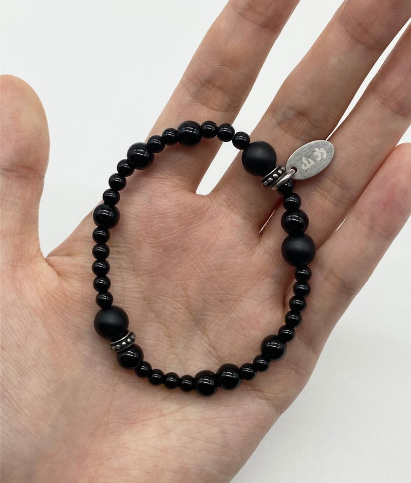 山力 ALL BLACK RONDEL BRACELET