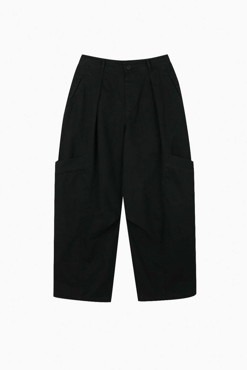 Pie Curve Side Pocket Wide Pants