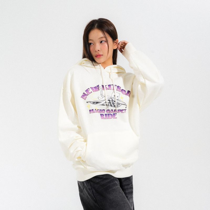 MAGIC CARPET HOOD TEE-IVORY