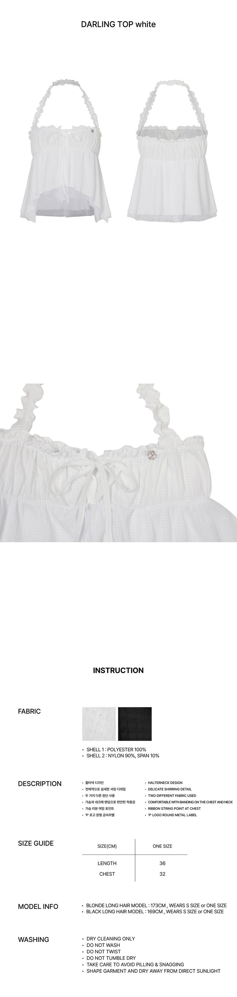 DARLING TOP white