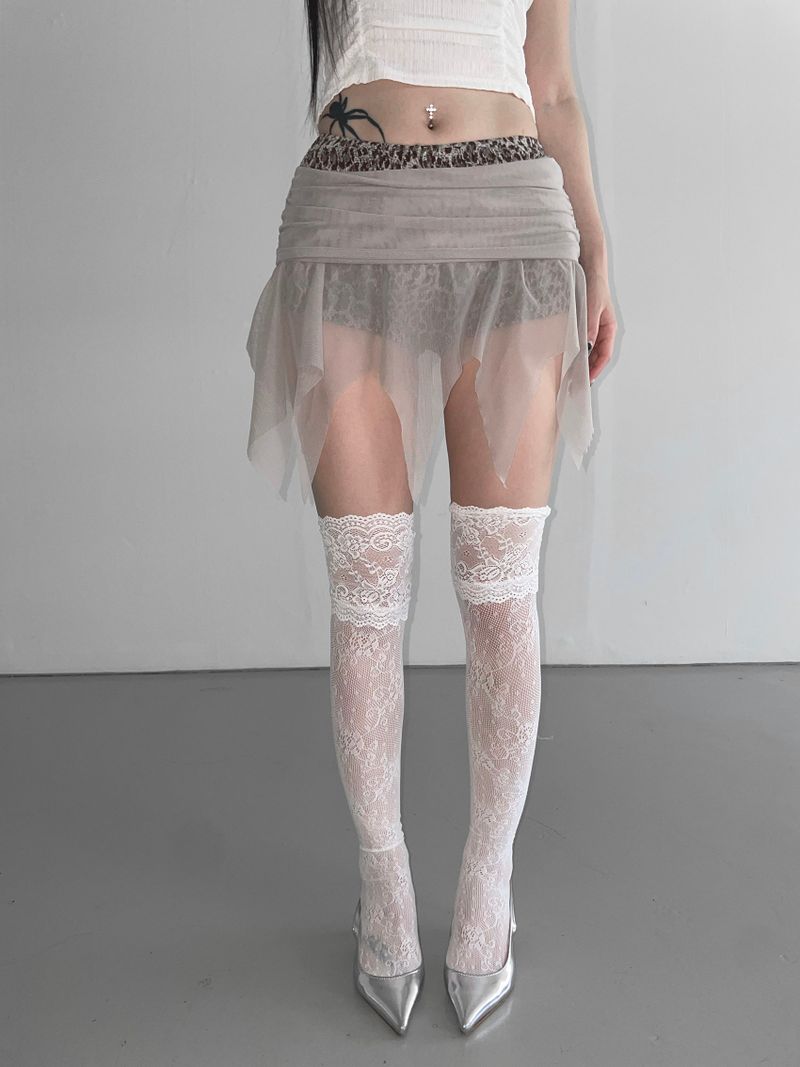 THEAIRTOWN（ザエアータウン）の「flip mesh layered sk(3 color)（Skirts）」