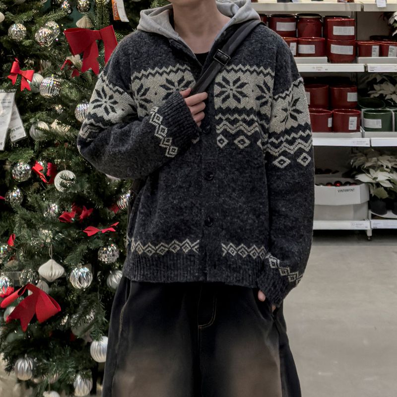 Fiora nordic knit cardigan