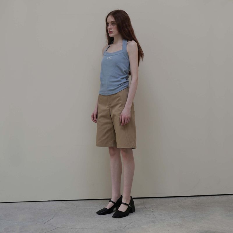 Blue Halter Neck Top