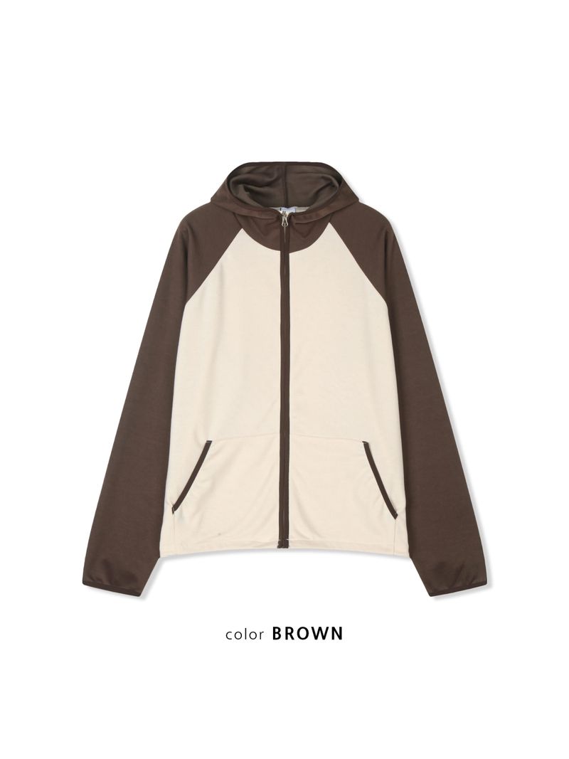 Coke Raglan Hooded Zip Up