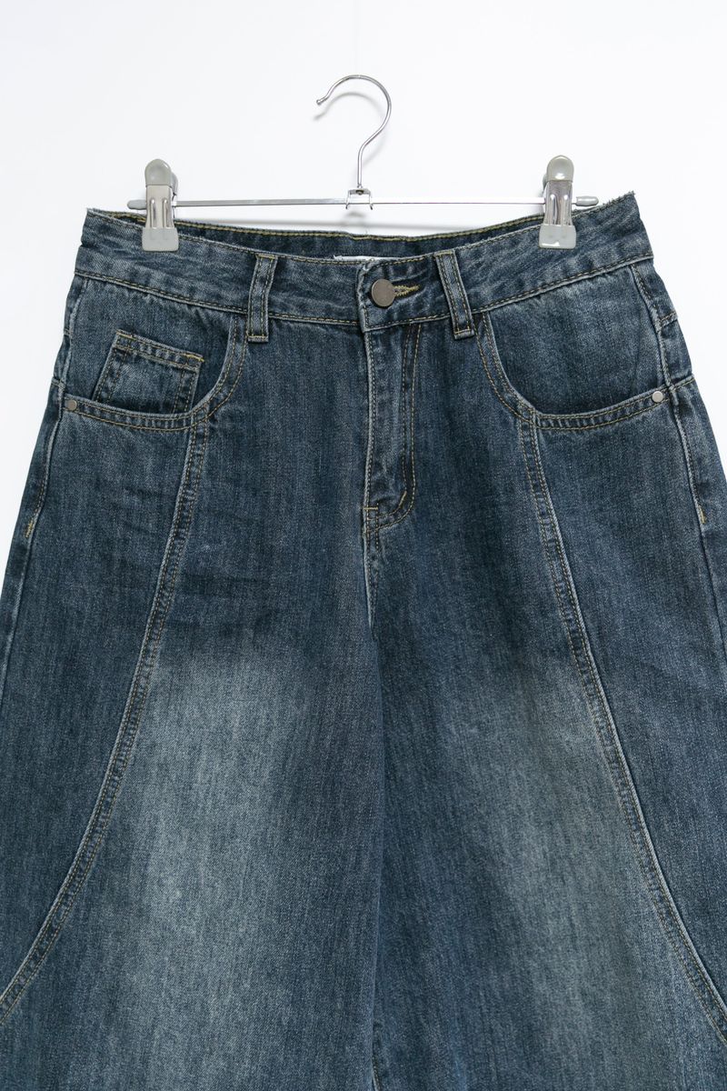 dark blue bermuda pants(S-M)