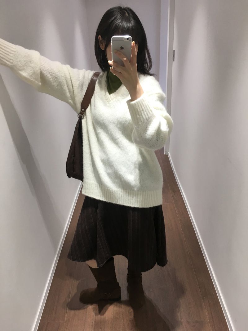 Label Midi Skirt (2color)