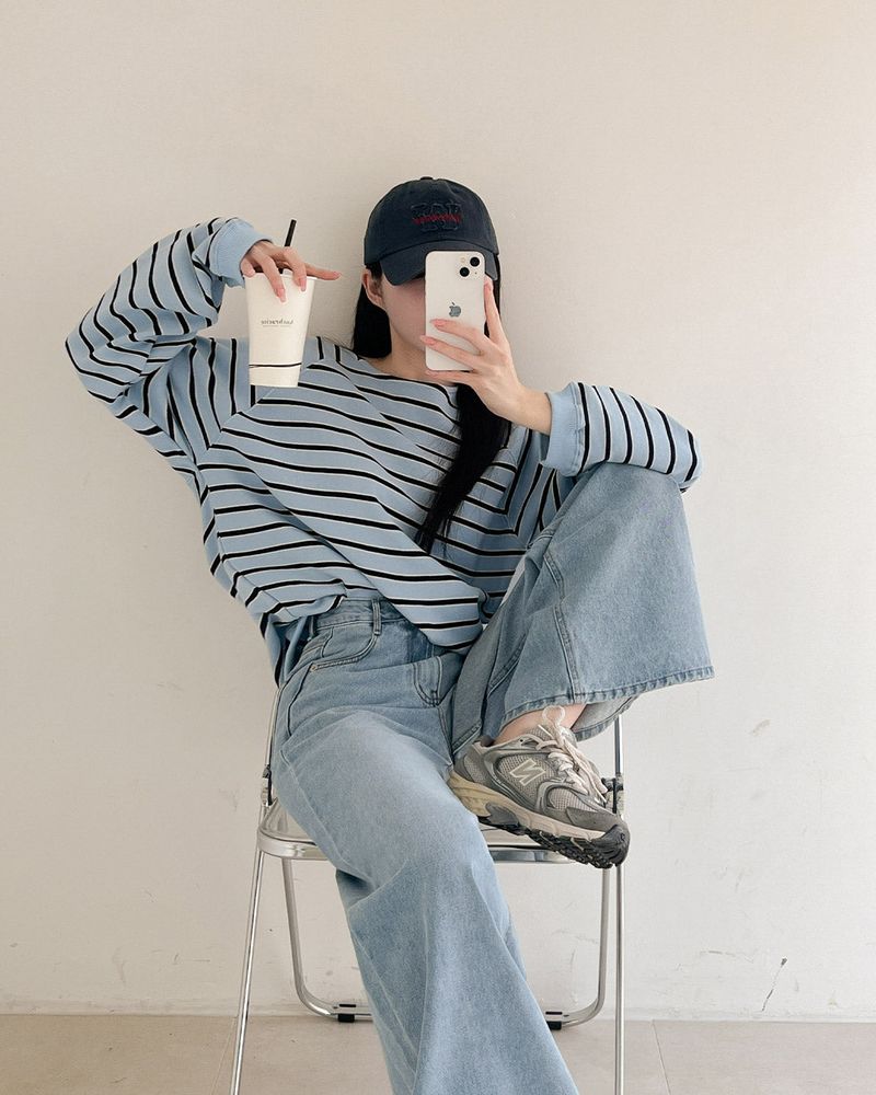Oren striped sweatshirt