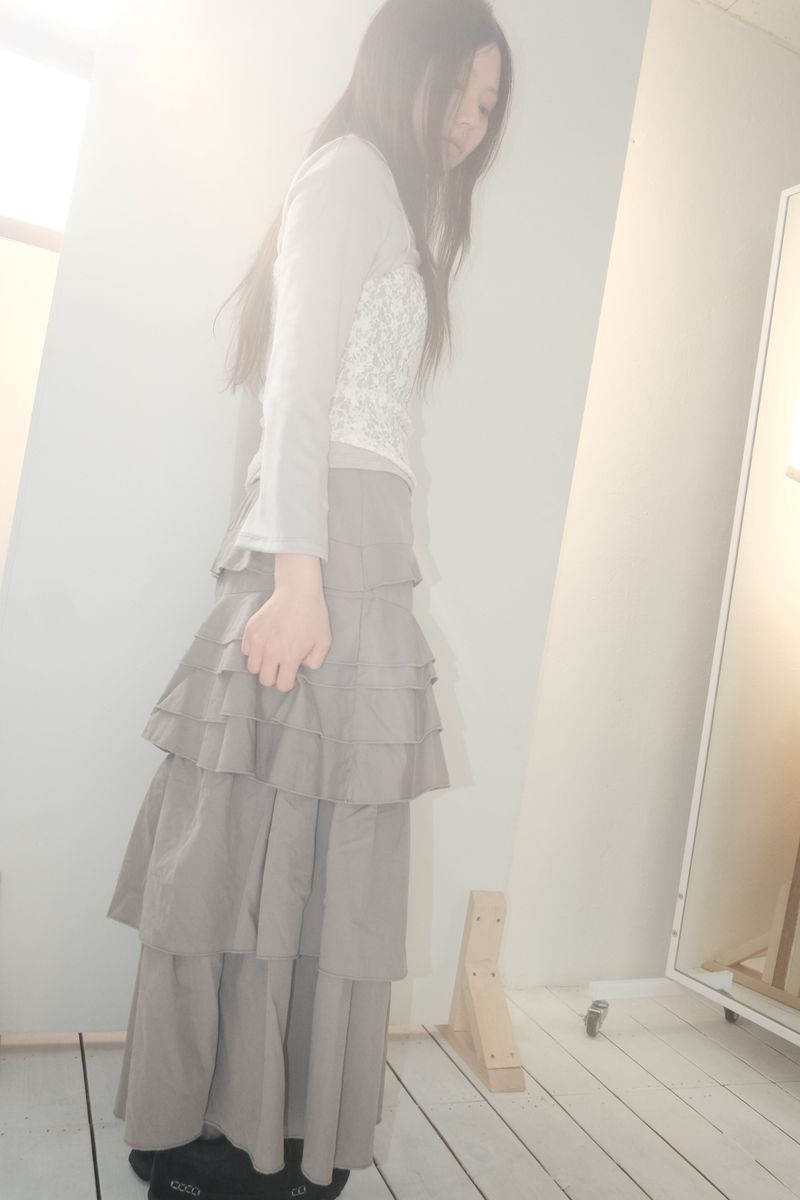layer maxi skirt (3c)