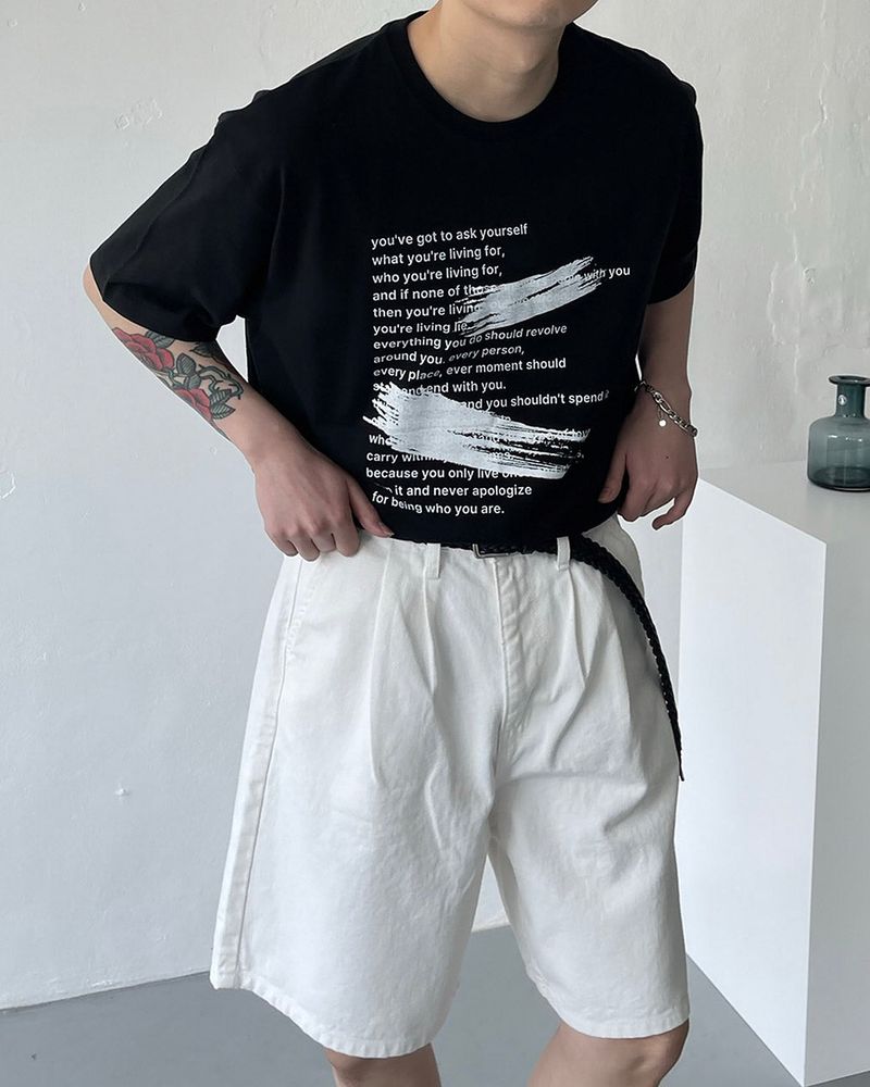 COZINESS（コジネス）の「LE Brier Paint T-Shirt (4 colors)（Tops）」