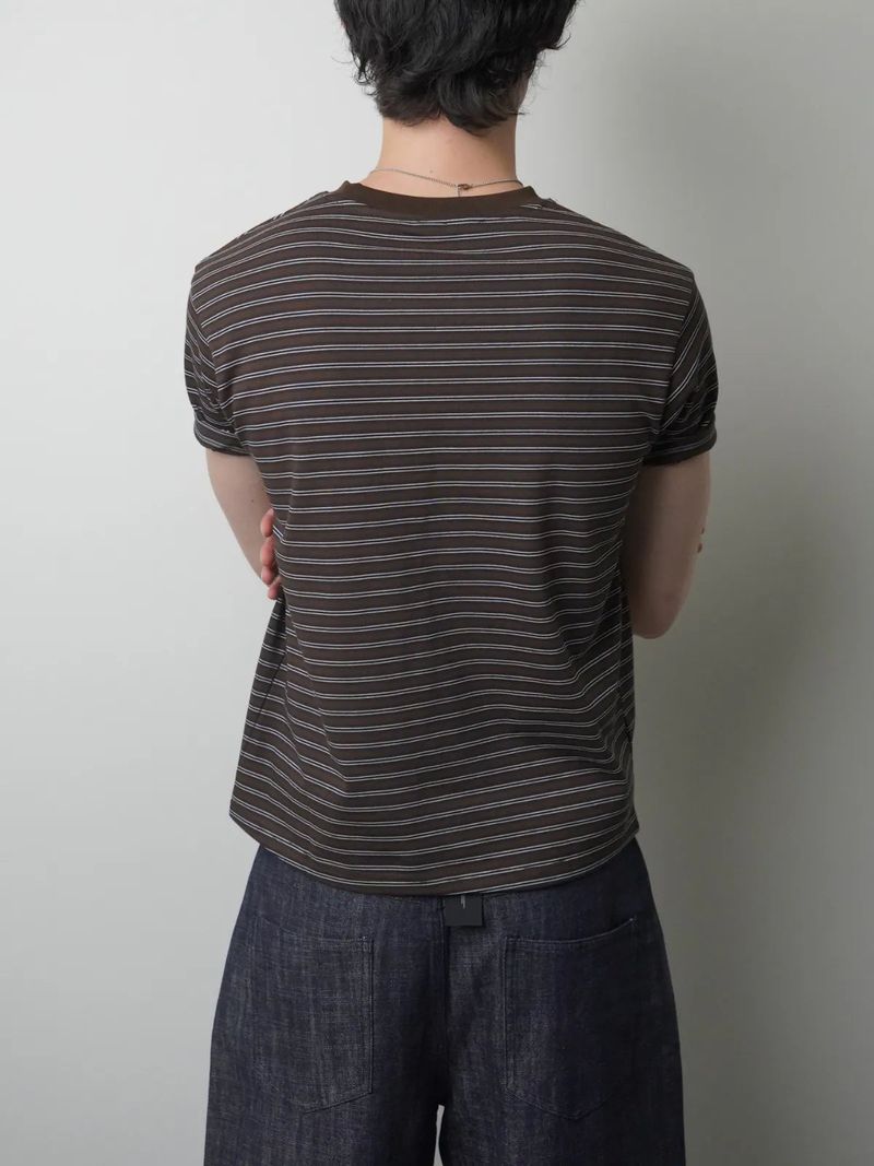 TP9 Slim-Fit Cropped Striped Top