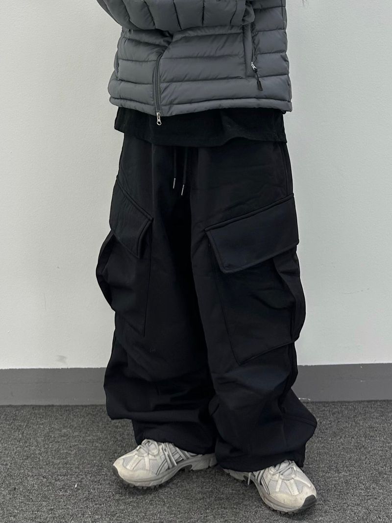 utility nylon fleece pants