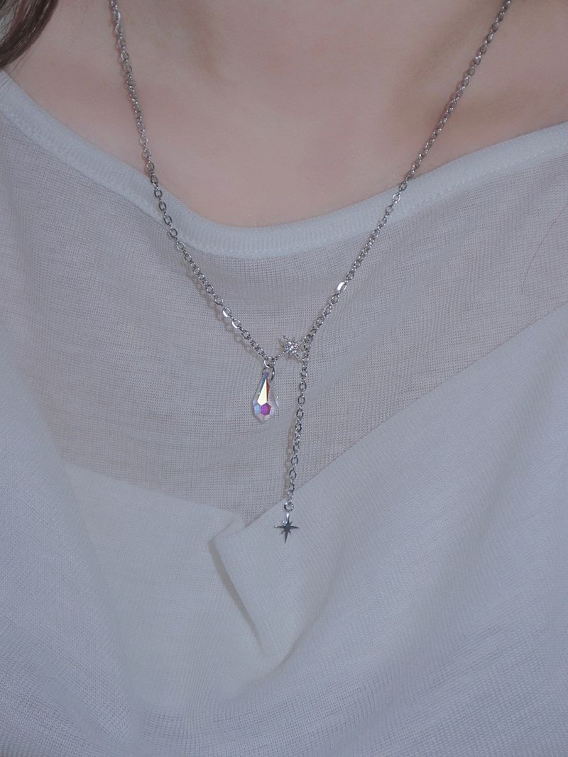 crystal mood necklace