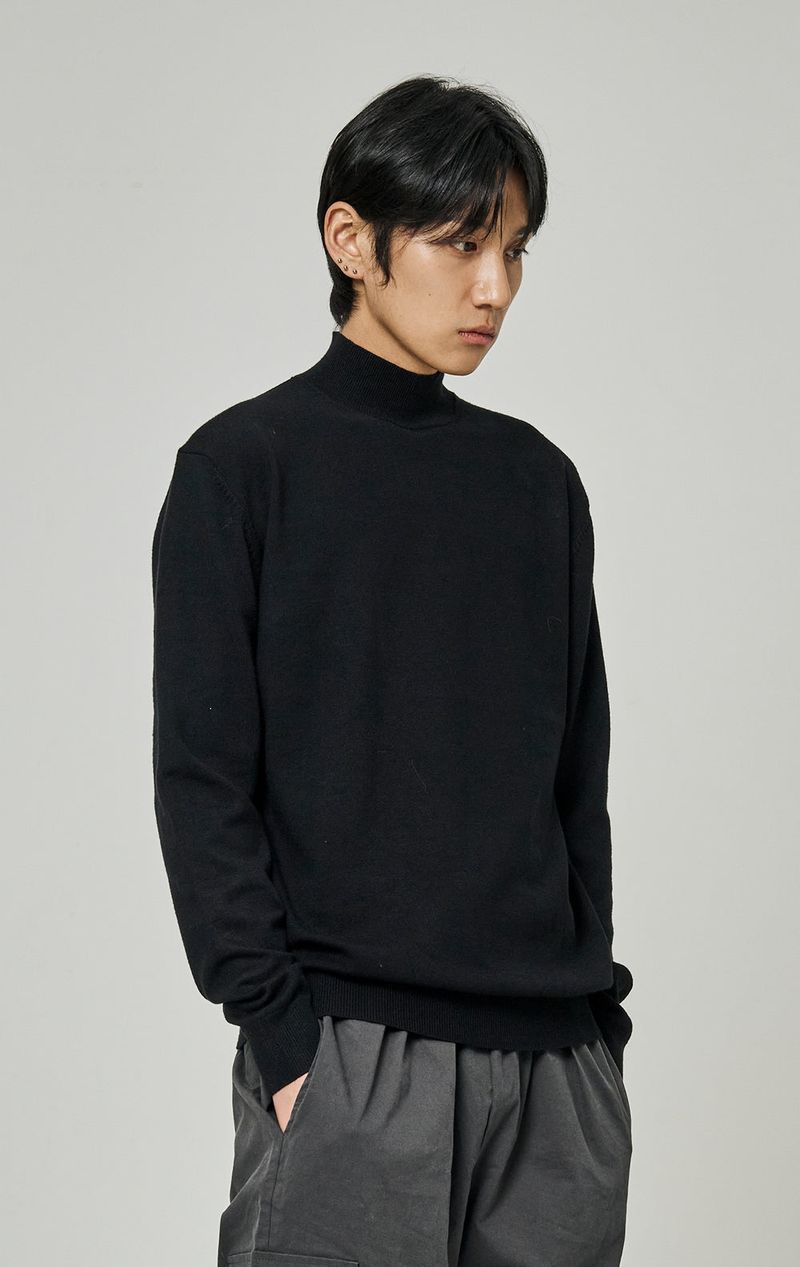 BASIC HALF POLA NECK KNIT
