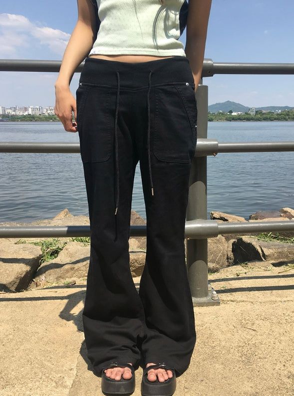anyonemore（エニーワンモアー）の「ランホーバンディングバックポケットブーツカットパンツ（パンツ）」