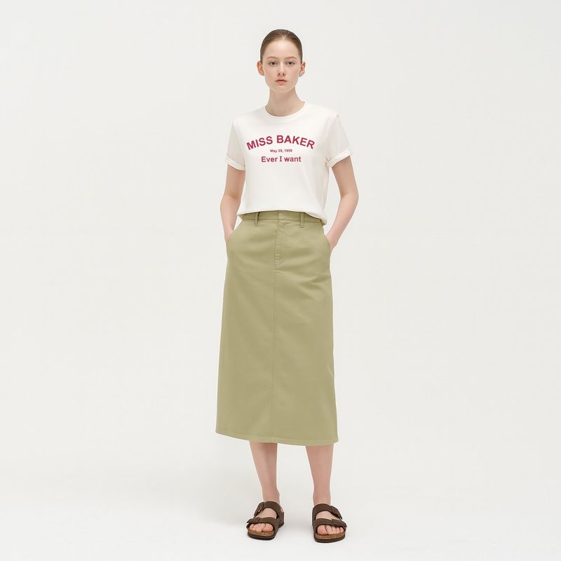 アーチロゴチェーンニードルTシャツ ホワイト