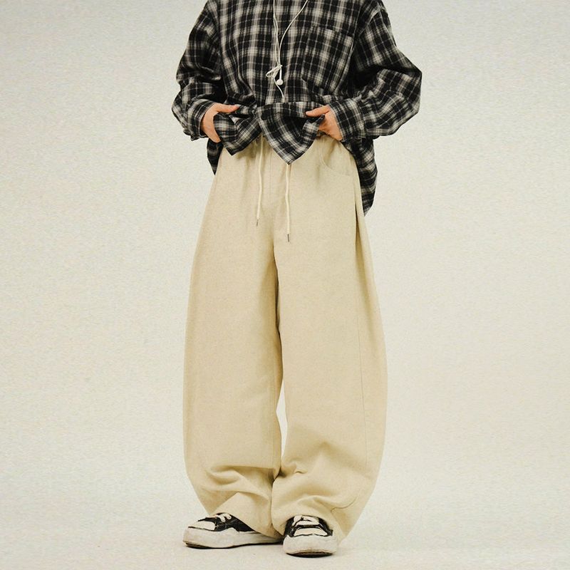 SEMIKAJI（セミカジ）の「AN ウォッシングコットンピーチバルーンワイドパンツ（パンツ）」