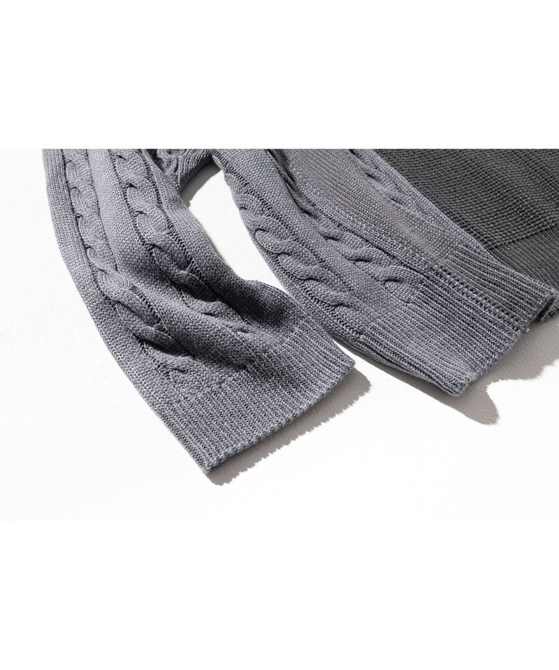MULTIPLE INCISON CABLE KNIT MFONT002