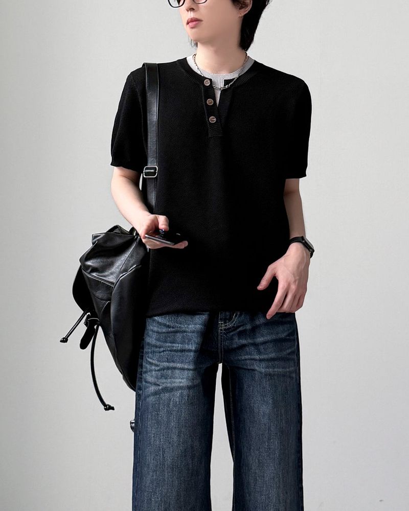 Neuron Layered Half Knit
