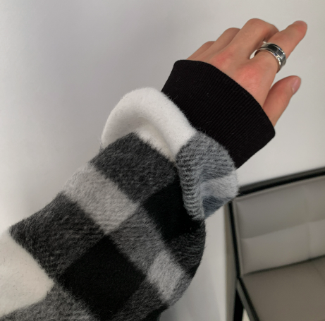  Ninewood Wool Check Sweatshirt