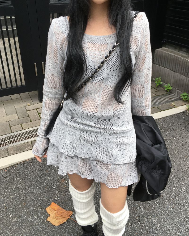 ニットカンカンワンピース