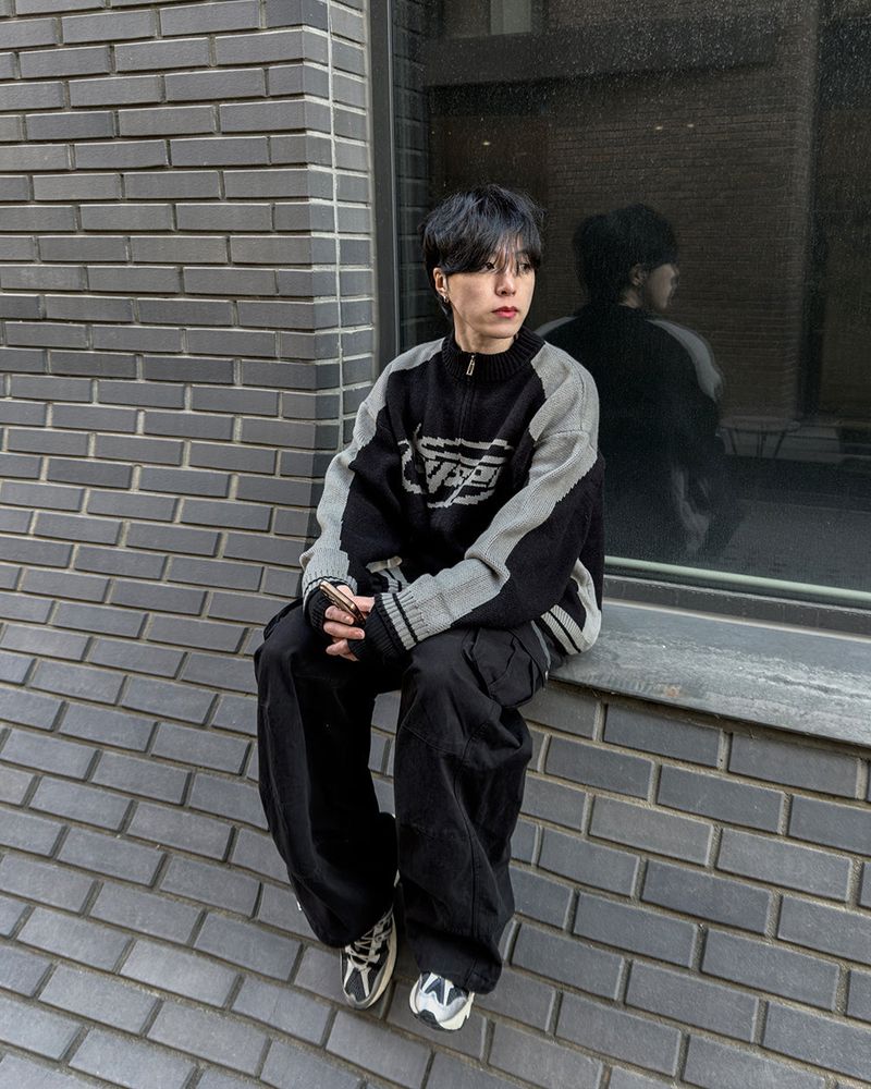 Corel Two-Way Raglan Knit Zip-Up